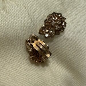 Vintage Gold Clip-On Earrings